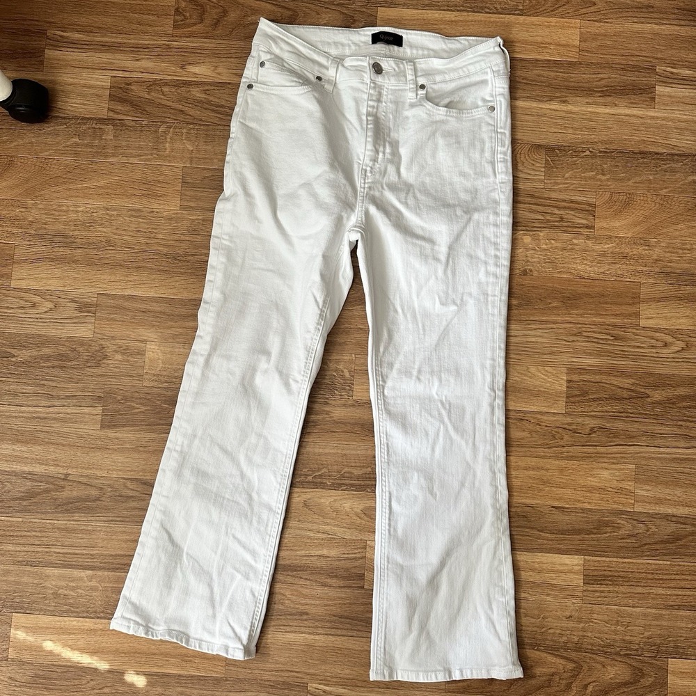 Quince White Wide Leg Jeans